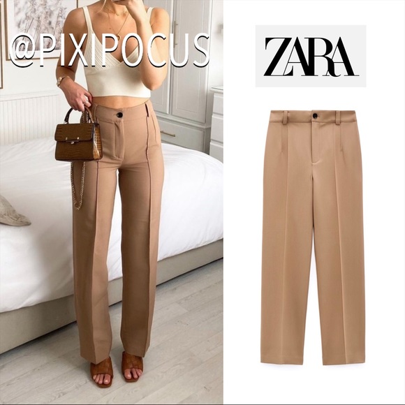 Zara Seamed Highwaisted Francoise Pants 
